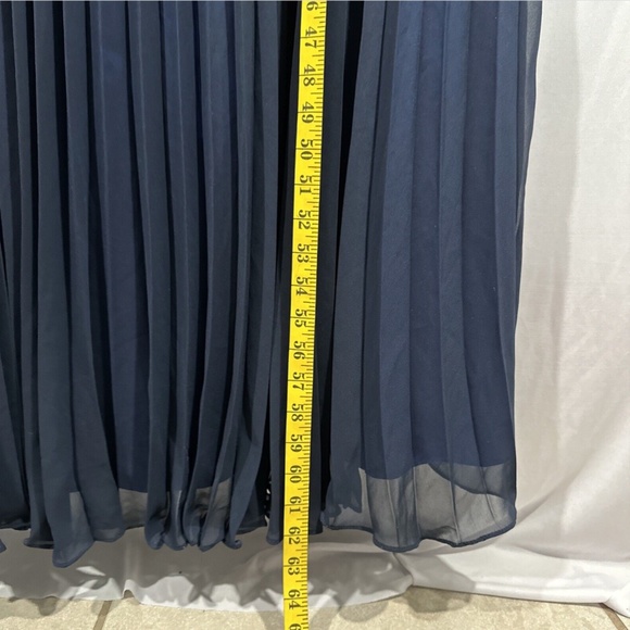 NEW $298 JS COLLECTIONS [ 22W ] Embroidered Illusion Bodice‎ Pleated Gown - Picture 6 of 13